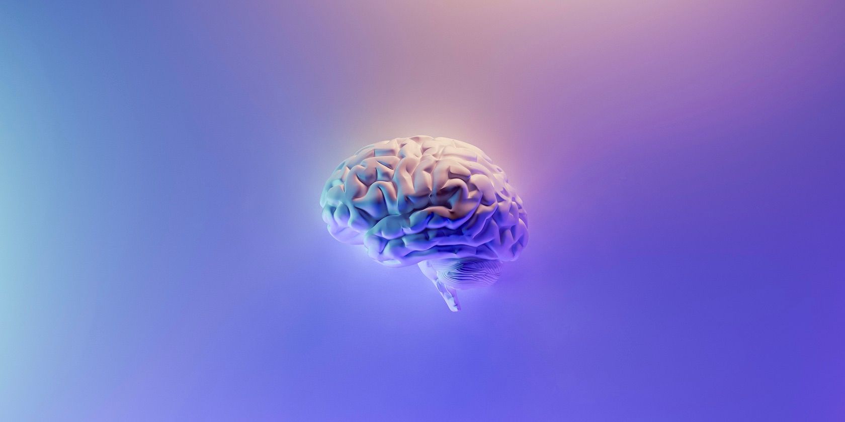 3d brain colorful background