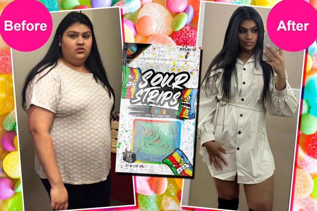 Women reveals how she lost over 90 pounds by eating candy