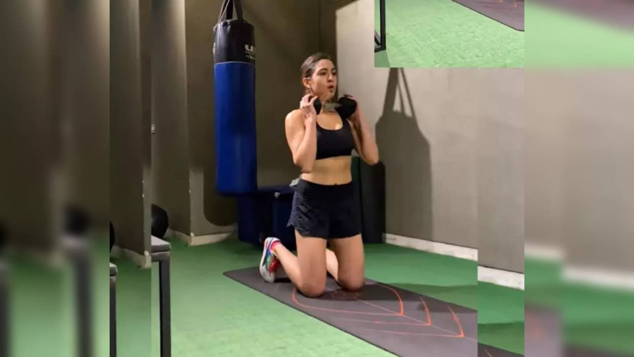 Watch: Weeks ahead of Christmas vacation, Sara Ali Khan preps in the gym with workout